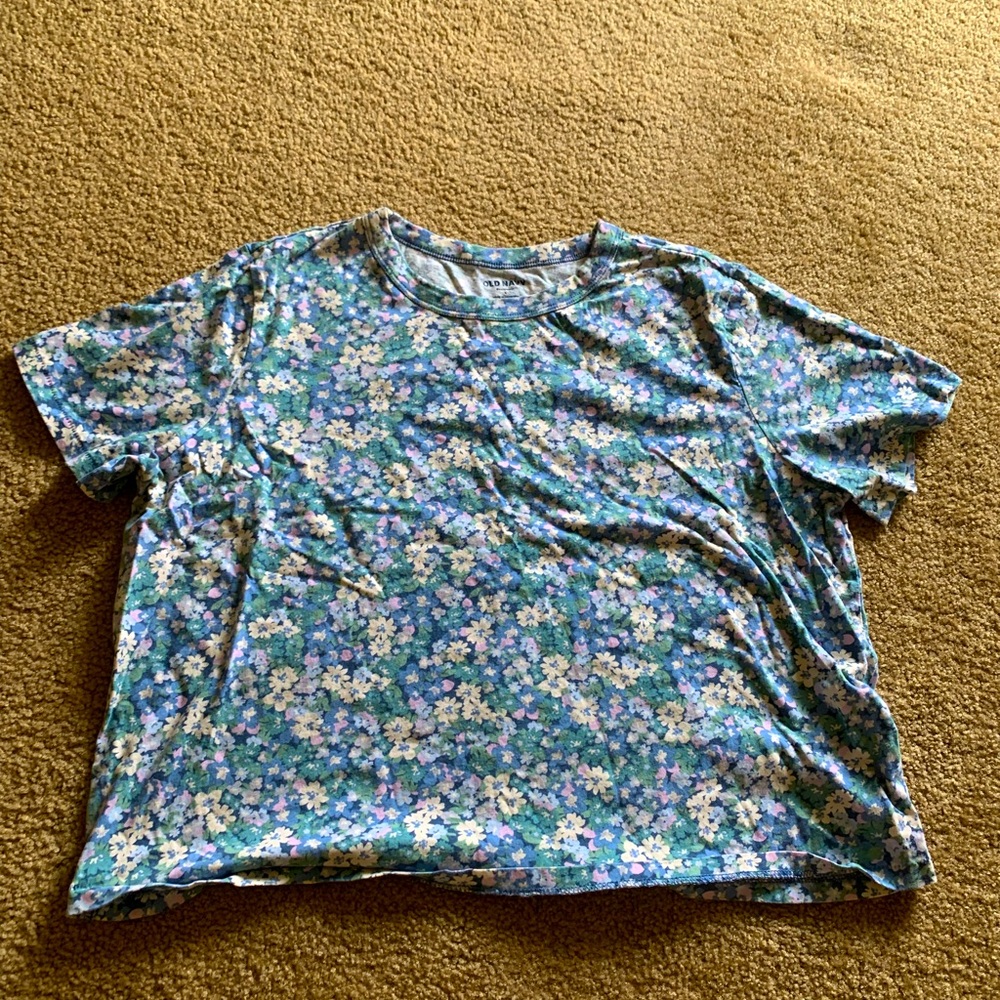 Floral cropped Tee